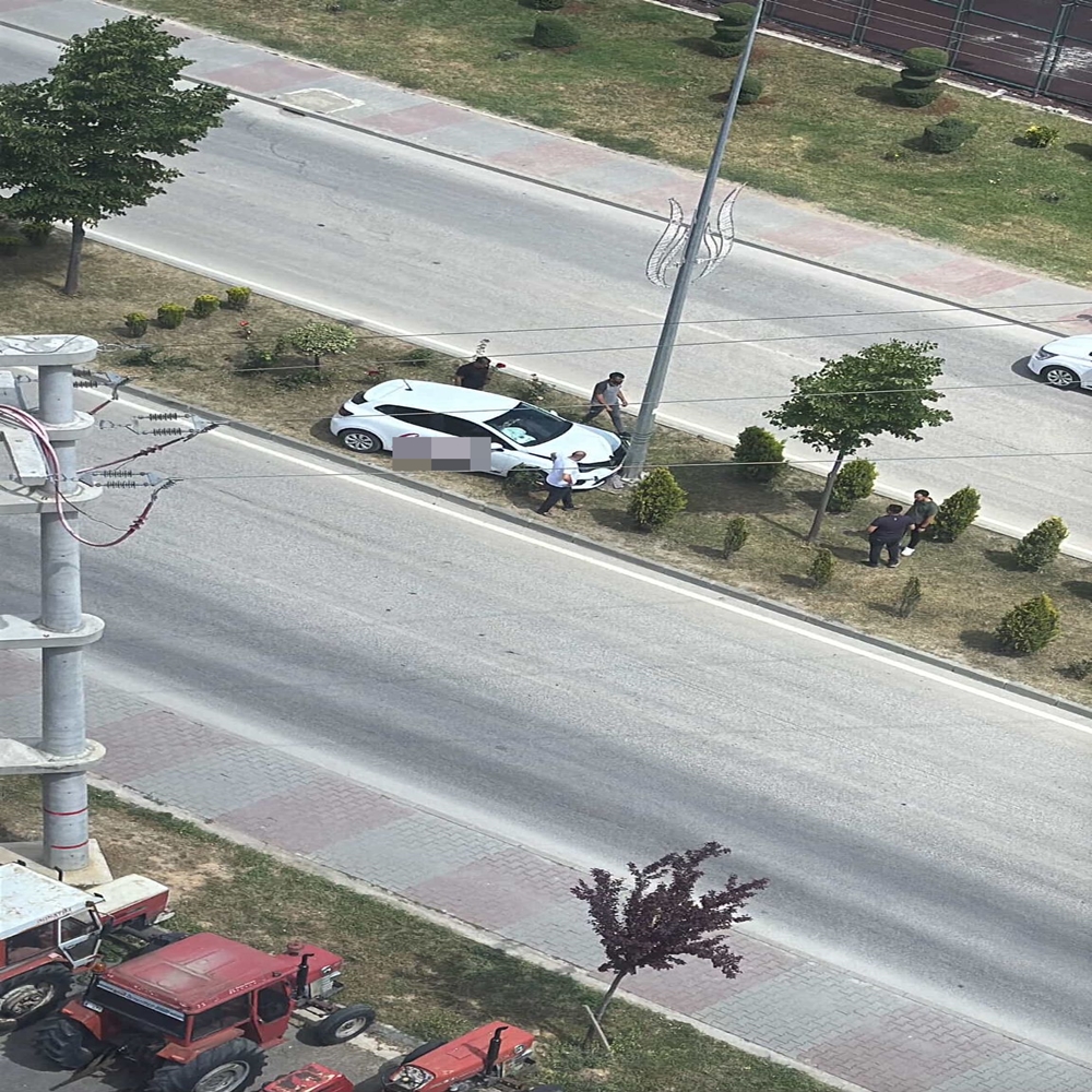 Elektrik Direğine Çarptı (1)