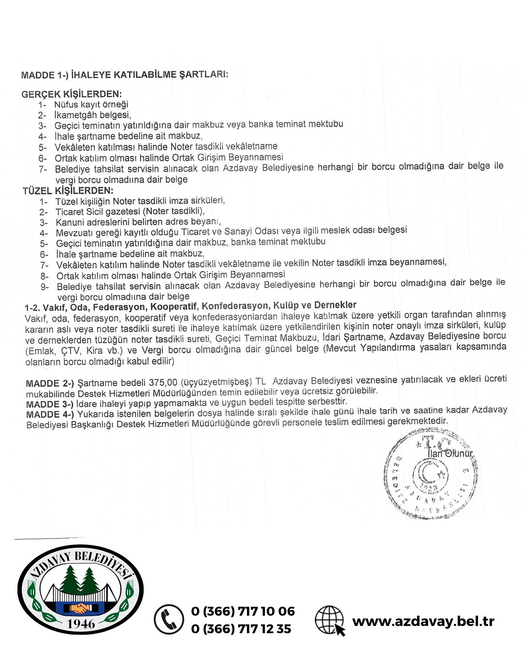 Kastamonu İlçe Belediyesi 5 İş Yeri Ve 1 Arsayı İhaleyle Kiraya Verecek!2