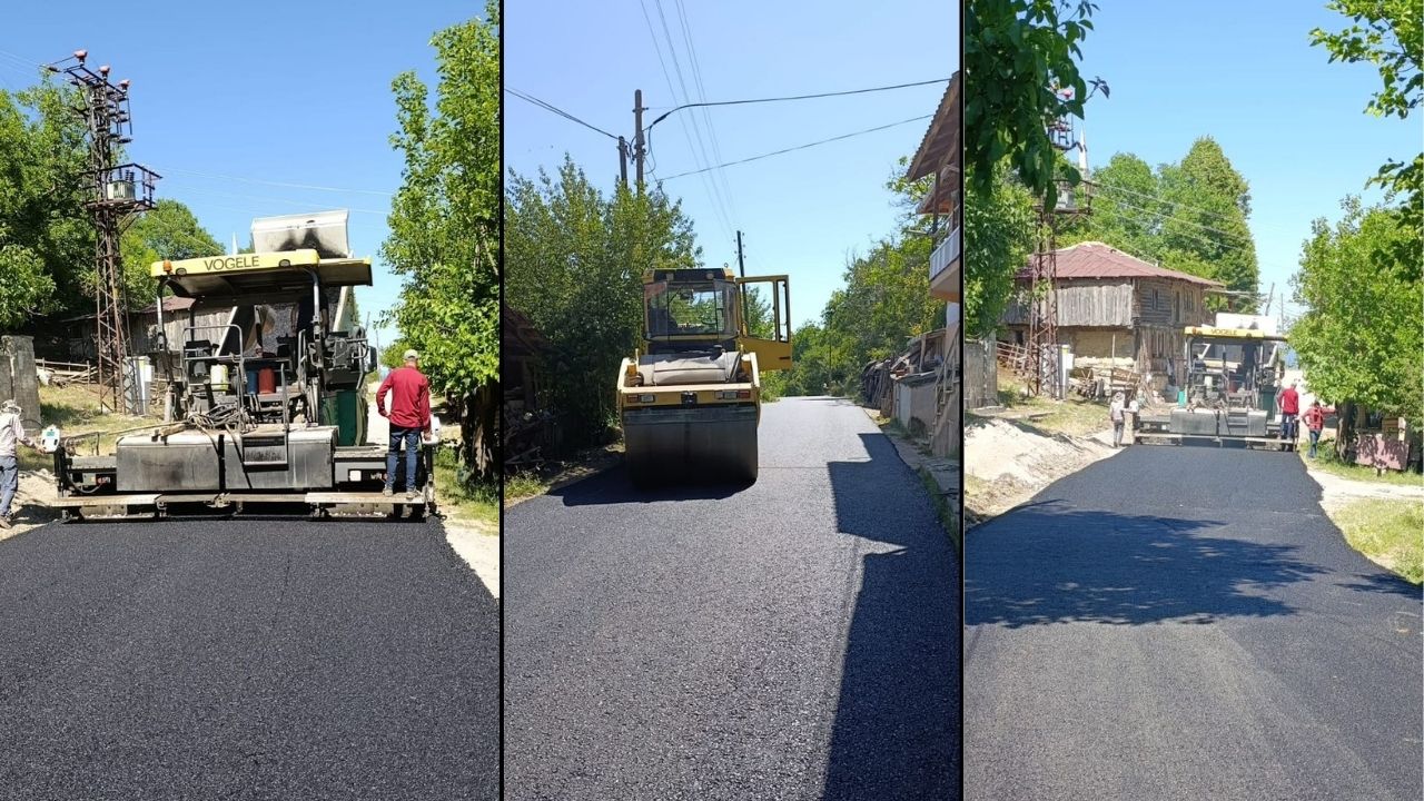 Kastamonu’nun Ilçesinde Ulaşım Kolaylaşıyor Köy Yollarına Asfalt Döşendi (2)