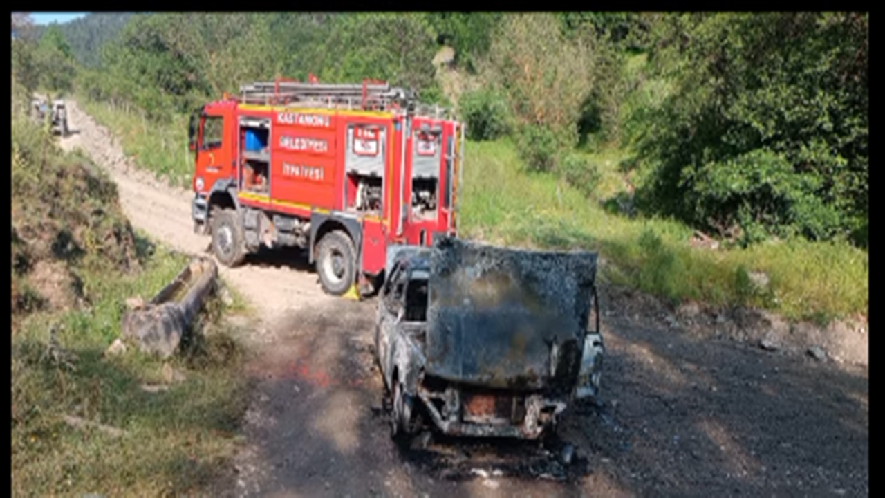 Otomobil Kastamonu Yangın (1)
