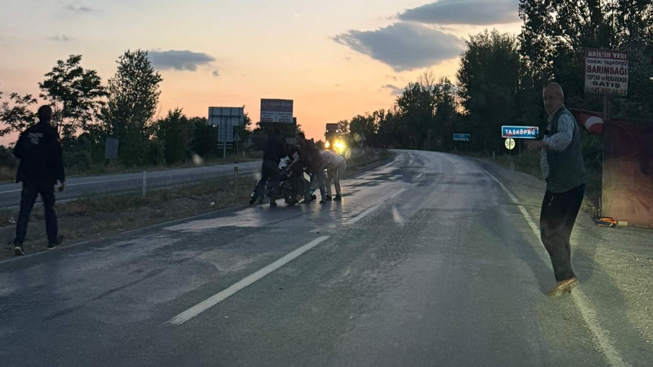 Taşköprü Motosiklet Kazası Yaralanan Yok (1)