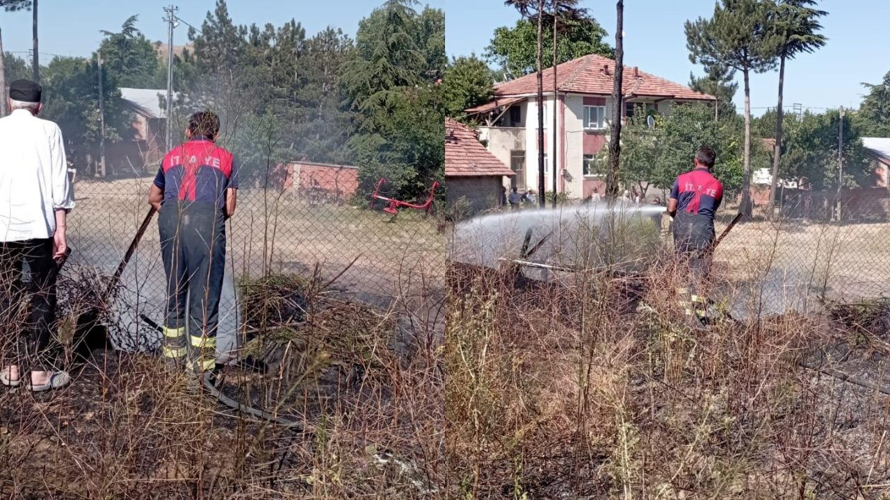 Taşköprü’nün Köyünde Alevler Yükseldi İtfaiye Müdahalesi Devam Ediyor! (2)