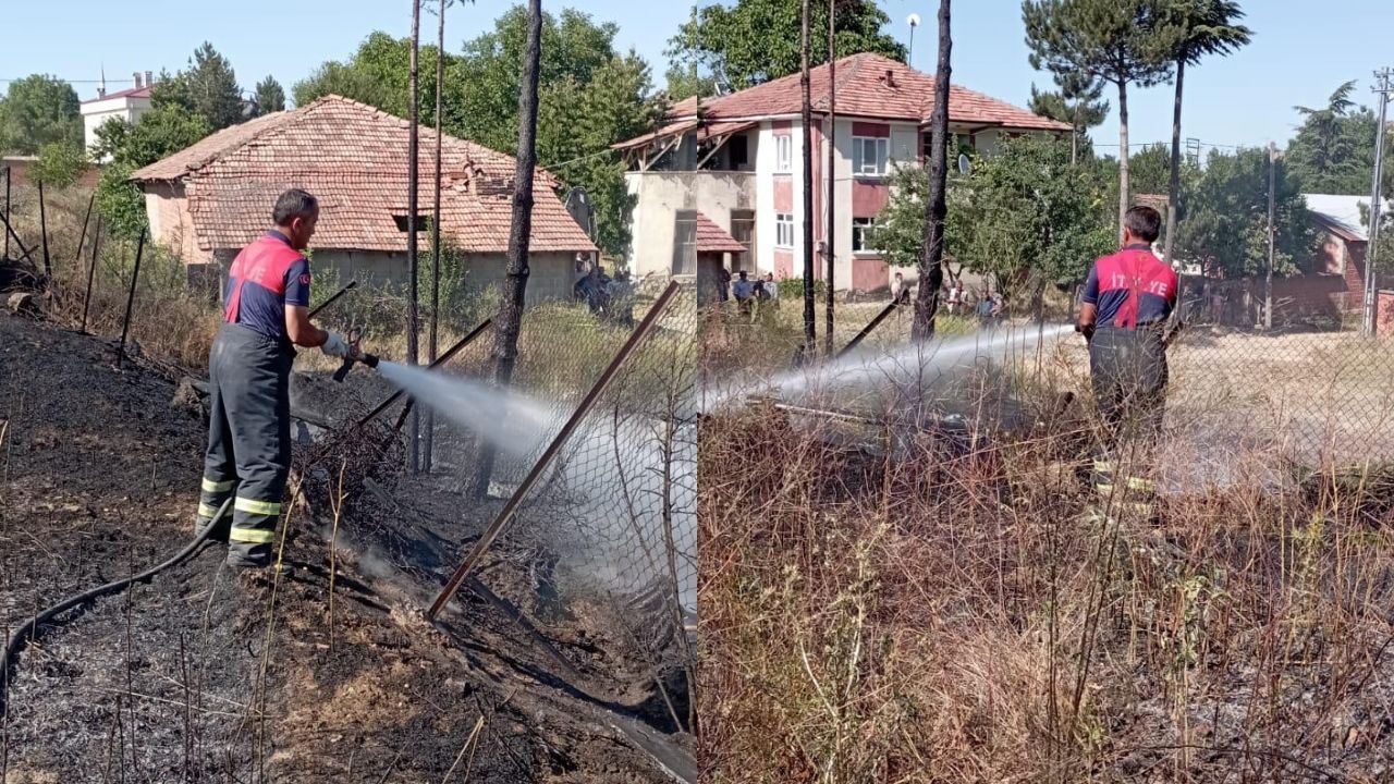 Taşköprü’nün Köyünde Alevler Yükseldi İtfaiye Müdahalesi Devam Ediyor! (3)
