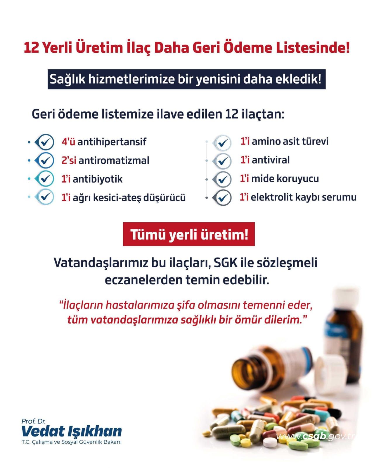 12 Yerli Üretim İlaç Geri Ödeme Listesine Dahil Edildi (2)