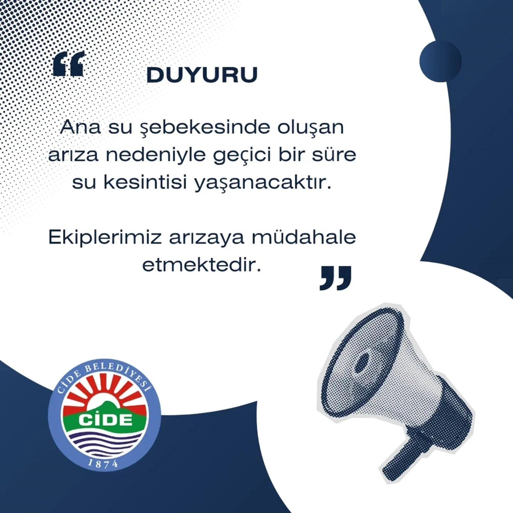 Cide Su Kesintisi