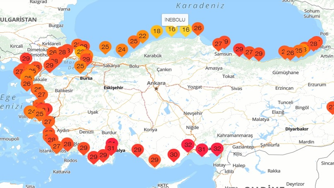 Inebolu Deniz Suyu Sıcaklığı (1)