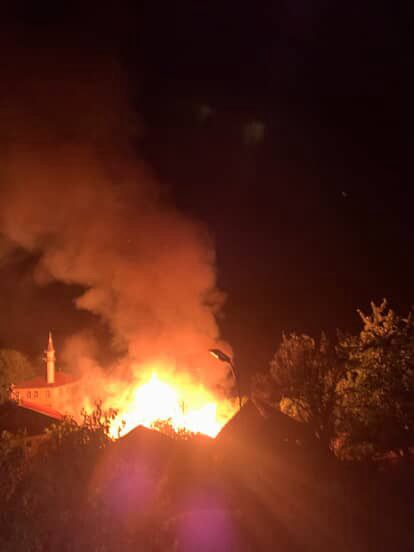 Kastamonu'da Ilçesinde Feci Yangın Samanlık Küle Döndü!
