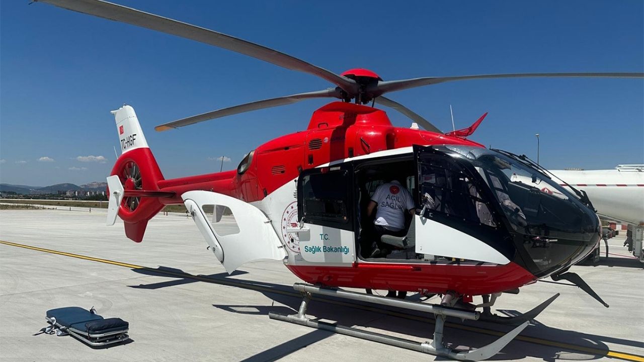 Kastamonu'dan Ankara'ya Helikopter Ambulansla Kritik Sevk (3)