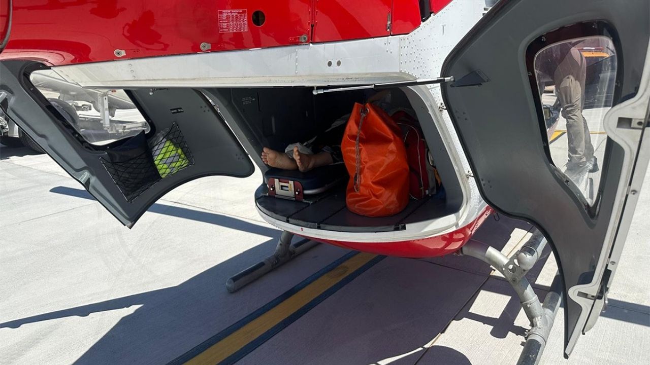 Kastamonu'dan Ankara'ya Helikopter Ambulansla Kritik Sevk (4)