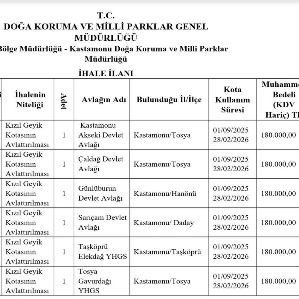 Kastamonu Kızıl Geyik Avı (2)