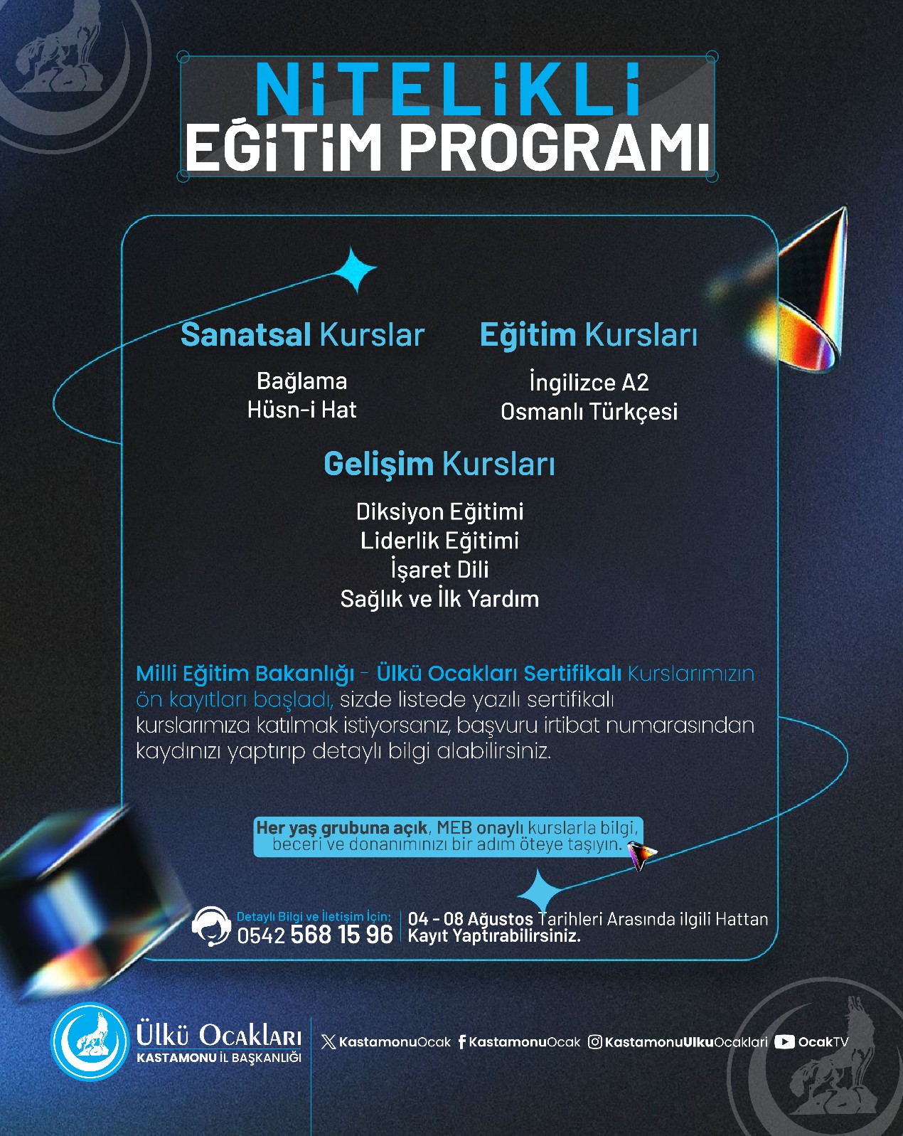 Kastamonu Ülkü Ocakları’ndan Ücretsiz Sertifikalı Eğitim Fırsatı! 12