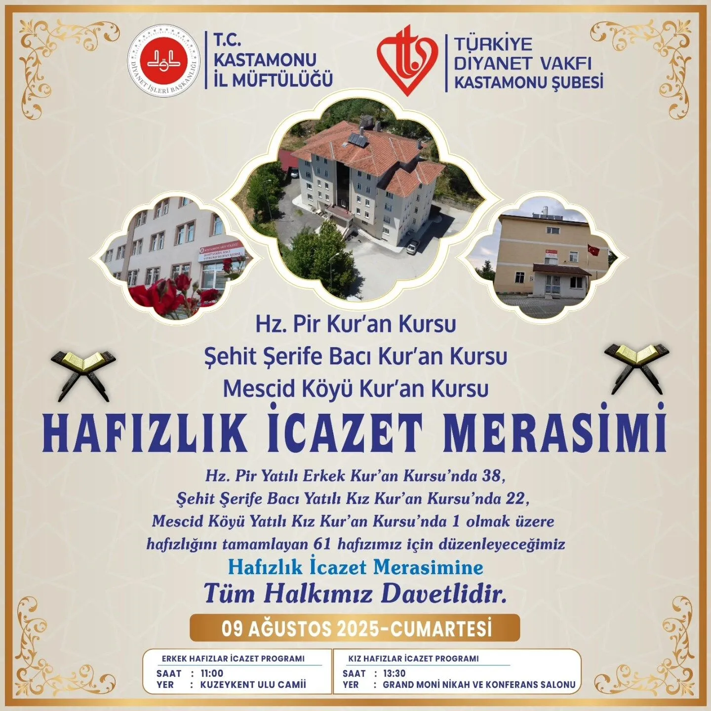 Kastamonu’da Hafızlık Eğitimini Tamamlayan 61 Öğrenci İcazet Alacak-1