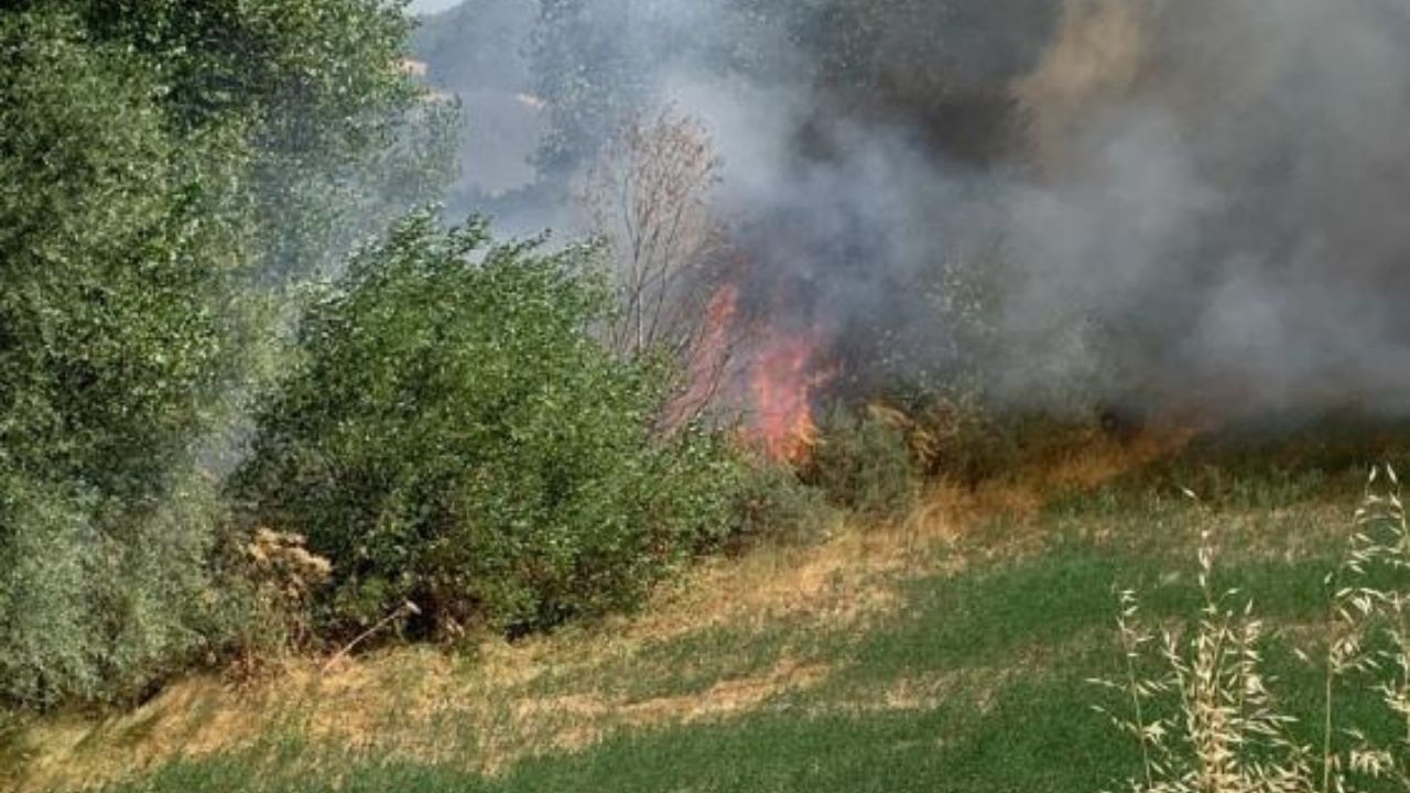 Kastamonu’nun Iki Ilçesinde Balya Makinelerinden Alevler Yükseldi (4)
