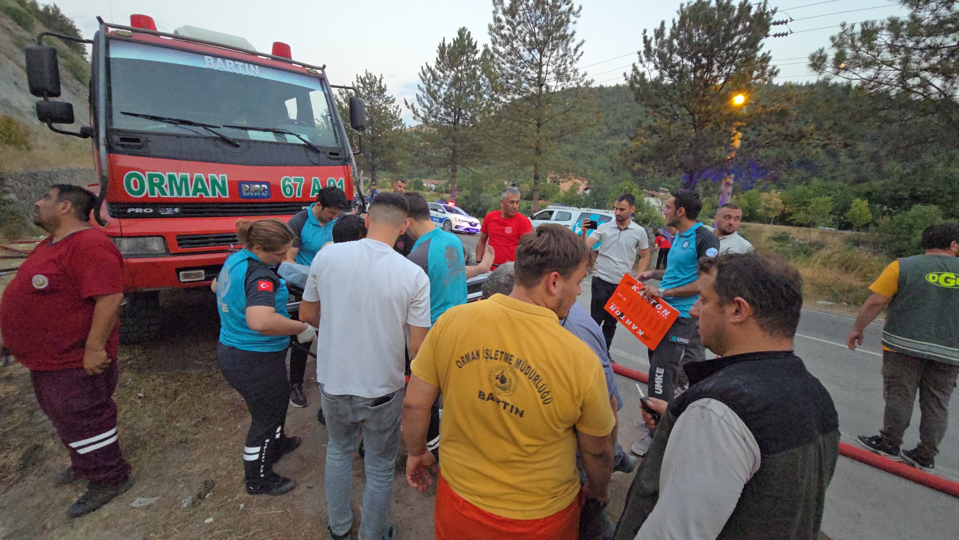 Komşu Ilde Orman Yangınına Müdahale Eden 2 Işçi Hastaneye Kaldırıldı! 3