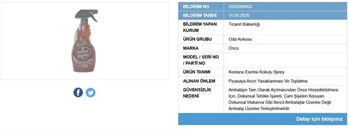 Ticaret Bakanlığı’ndan Yeni Ifşa Listesi Sağlık Riski Taşıyan 9 Ürün Piyasadan Toplatılıyor (10)