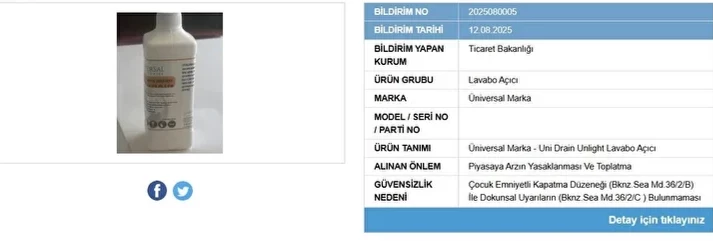 Ticaret Bakanlığı’ndan Yeni Ifşa Listesi Sağlık Riski Taşıyan 9 Ürün Piyasadan Toplatılıyor (4)