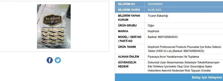 Ticaret Bakanlığı’ndan Yeni Ifşa Listesi Sağlık Riski Taşıyan 9 Ürün Piyasadan Toplatılıyor (5)