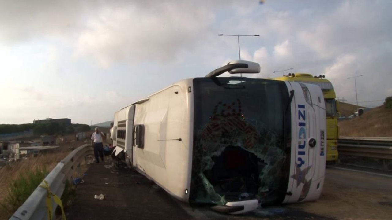 Tokat Yolcu Otobüsü Kaza (1)