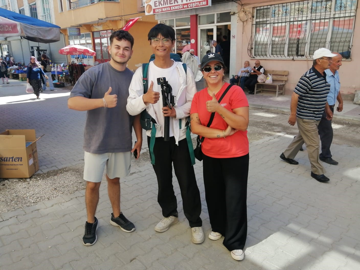 Yürüyerek Türkiye'yi Geziyor Çinli Turist Hanönü'de Mola Verdi 12