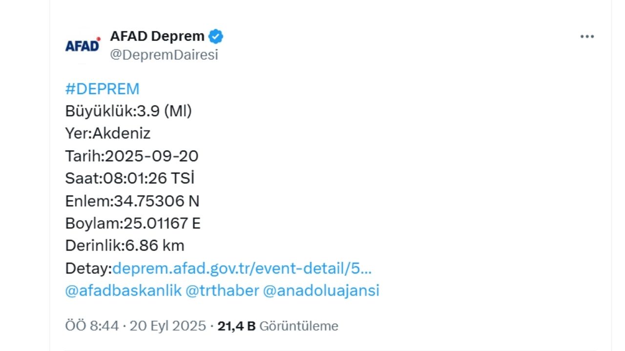 Akdeniz Deprem-3