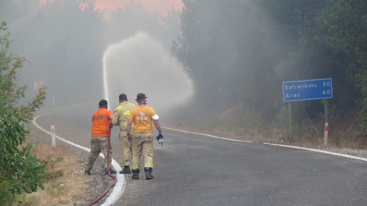 Kastamonu Karabük Araç Orman Yangını Son (3)