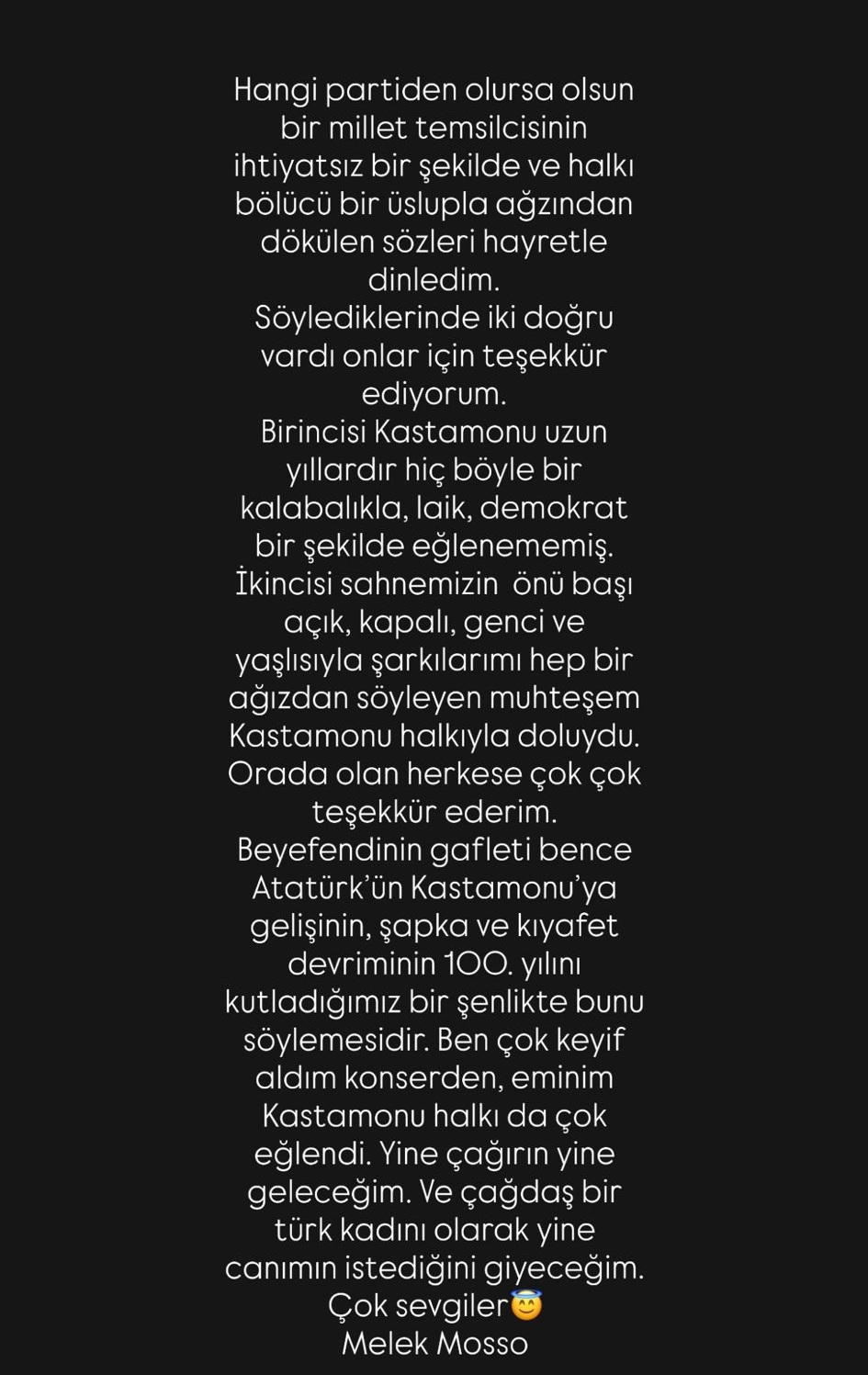 Kastamonu'da 'Ahlak' Tartışması Melek Mosso'dan Sert Cevap! 22