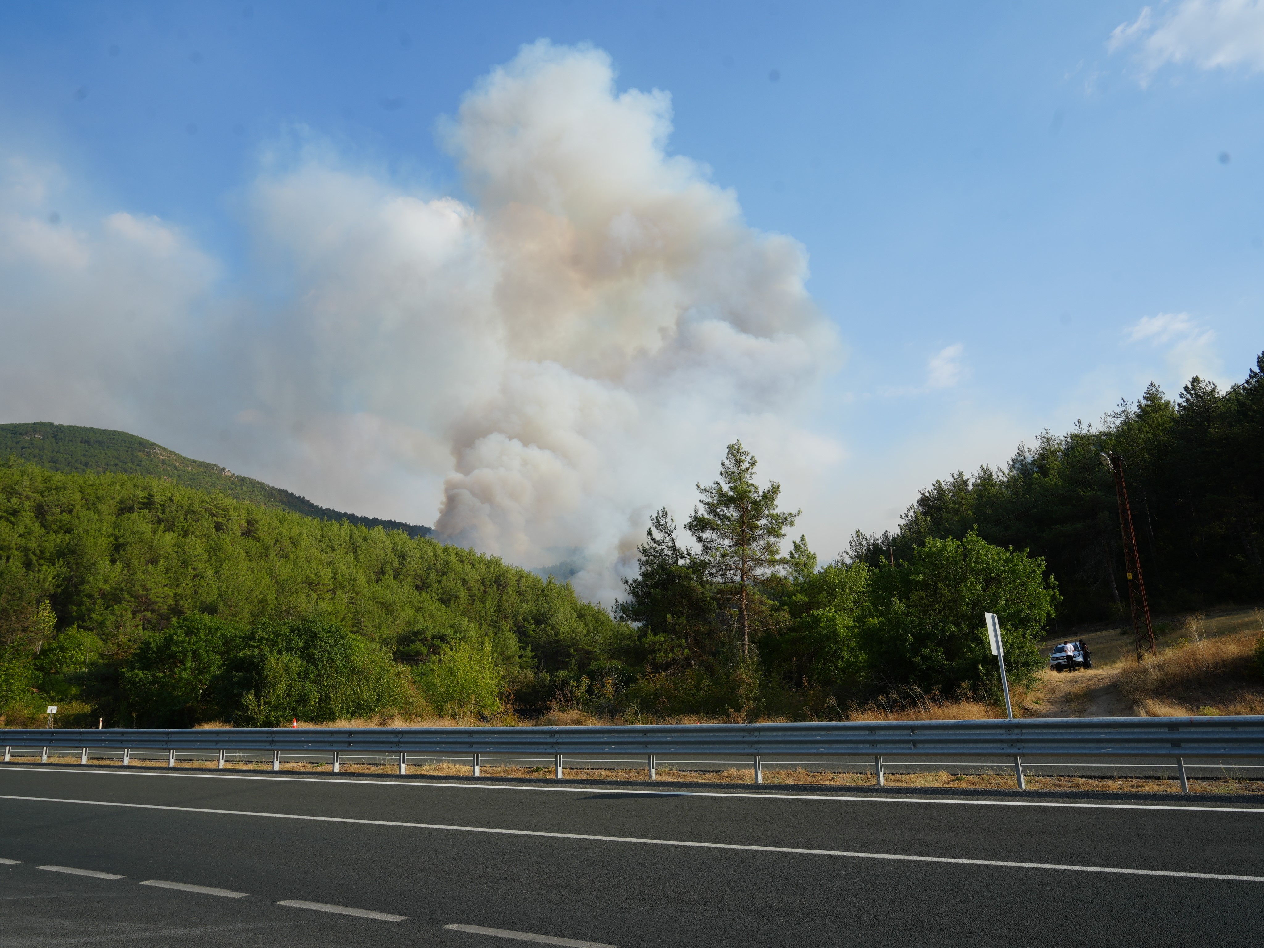 Kastamonu'da Evini Korumaya Çalıştı Feci Yangında Elindeki Hortumla Otları Islattı! 5