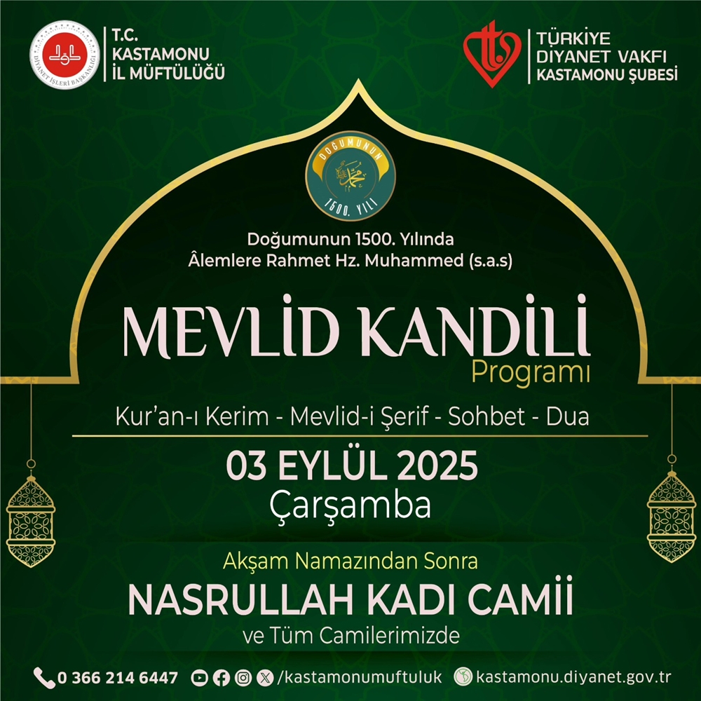 Mevlit Kandili Kastamonu Müftü