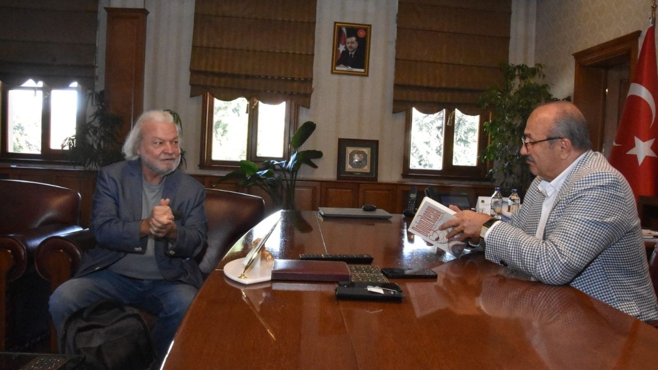 Taşköprü Belediye Başkanı Arslan, Ünlü Yazar Nedim Gürsel’i Ağırladı (6)