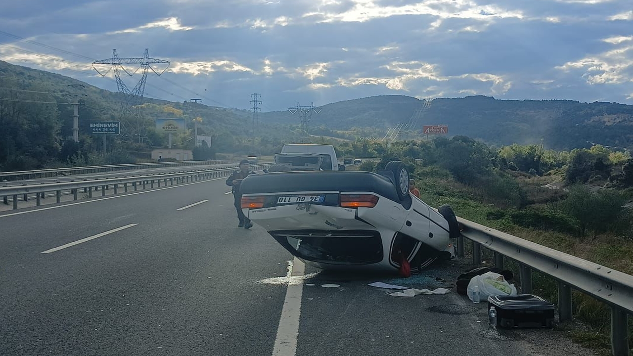 Bolu Kaza Arkadan Çarptı (2)