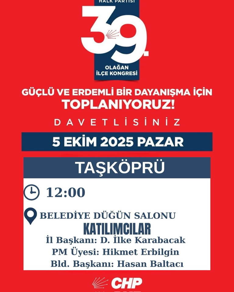 Chp Taşköprü’de Kongre Heyecanı Başladı (2)