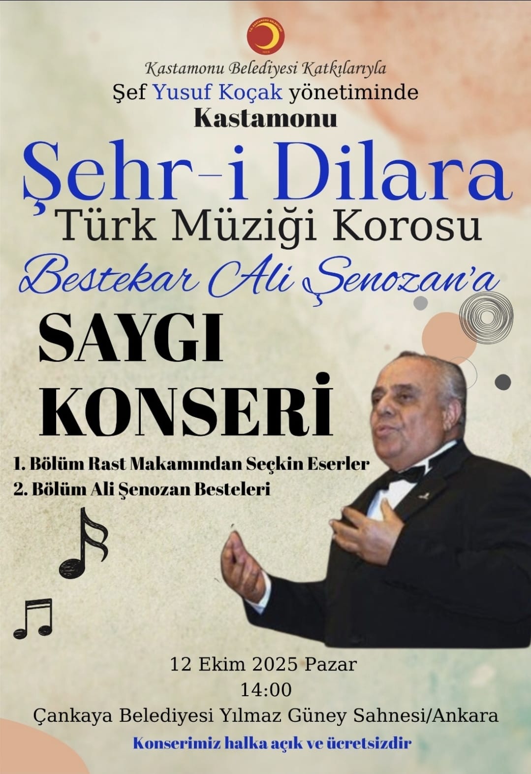 Kastamonu Şehr I Dilara Korosu, Ali Şenozan Besteleriyle Başkent’te (2)