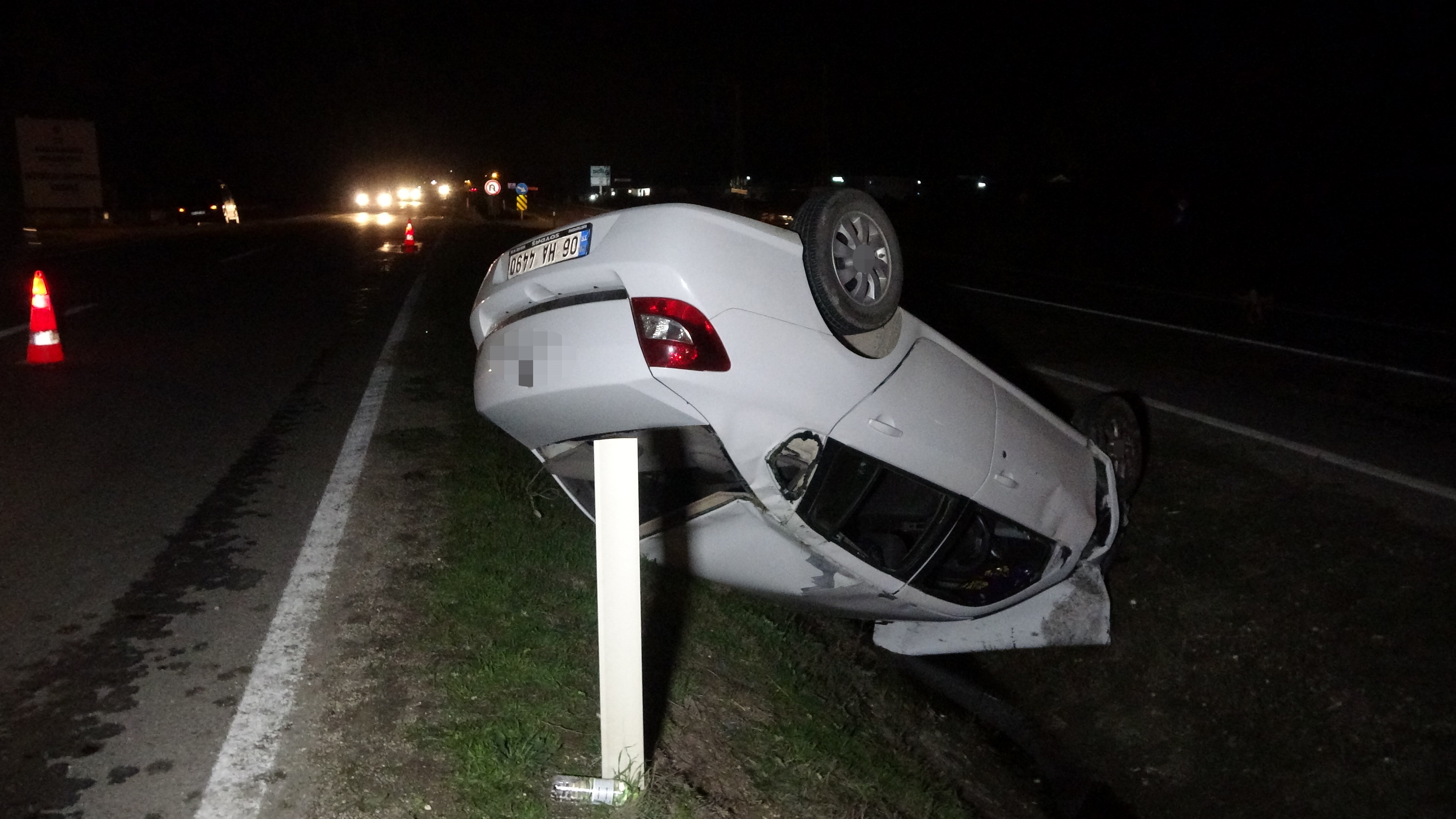 Kastamonu Taşköprü Yolunda Feci Kaza! Otomobil Takla Attı 2 Yaralı Var! 2