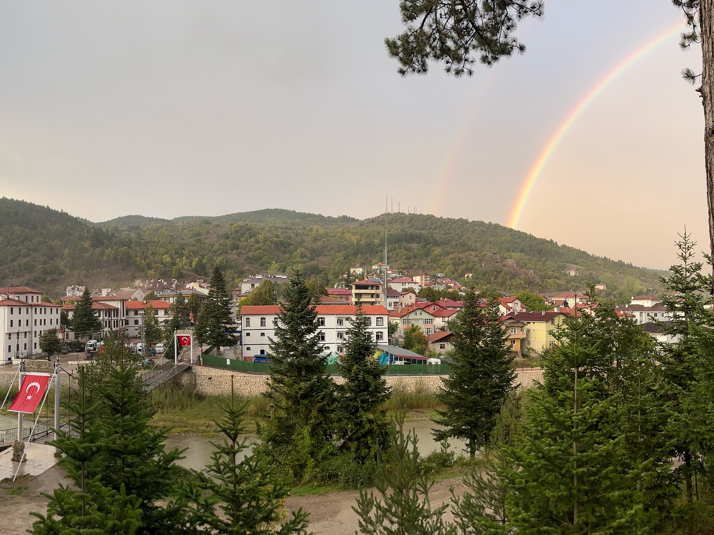 Kastamonu'da Çift Gökkuşağının Güzelliği Göz Kamaştırdı 5