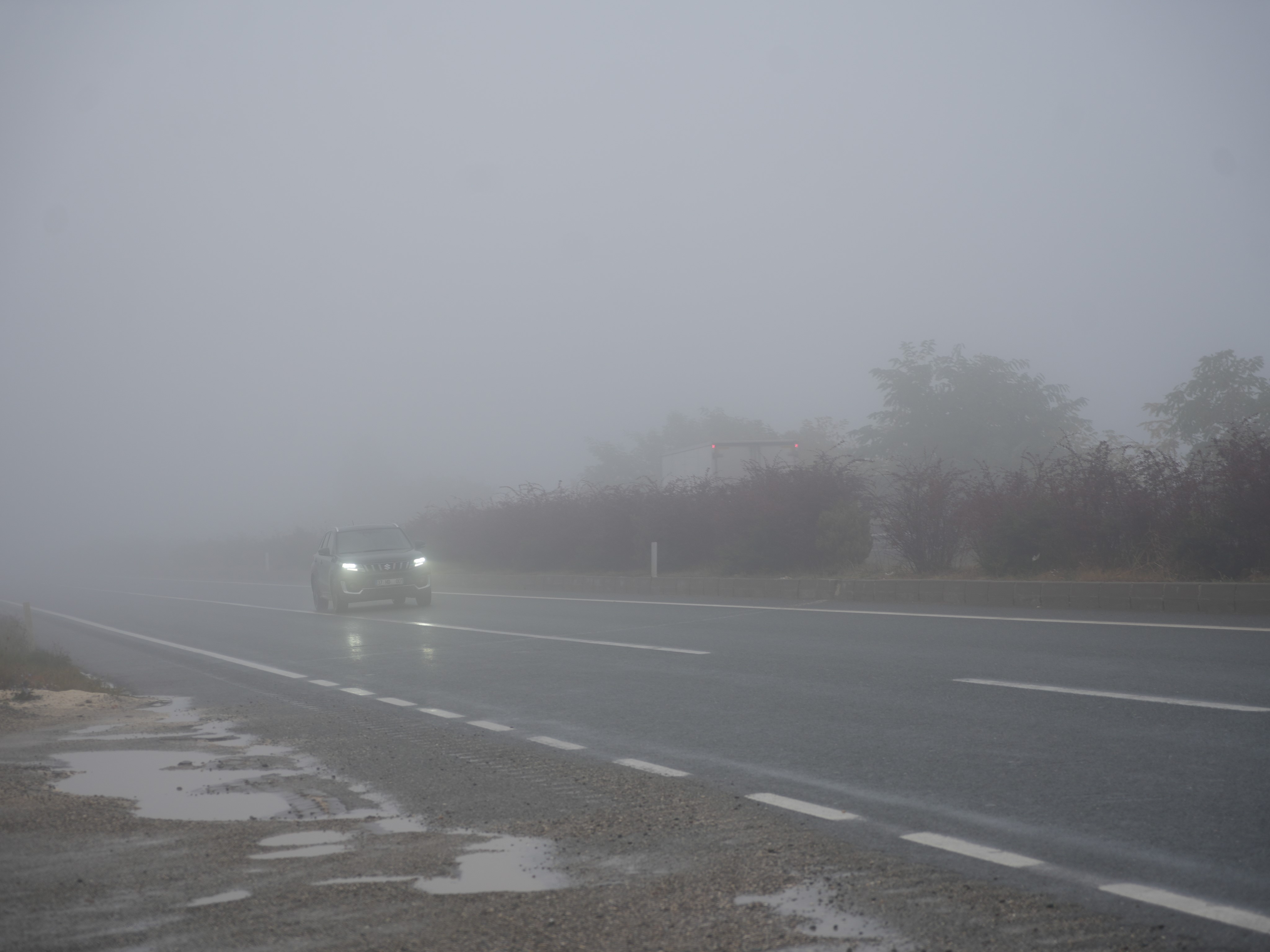 Kastamonu'da Sis Etkili Oldu, Görüş 50 Metreye Kadar Düştü 1