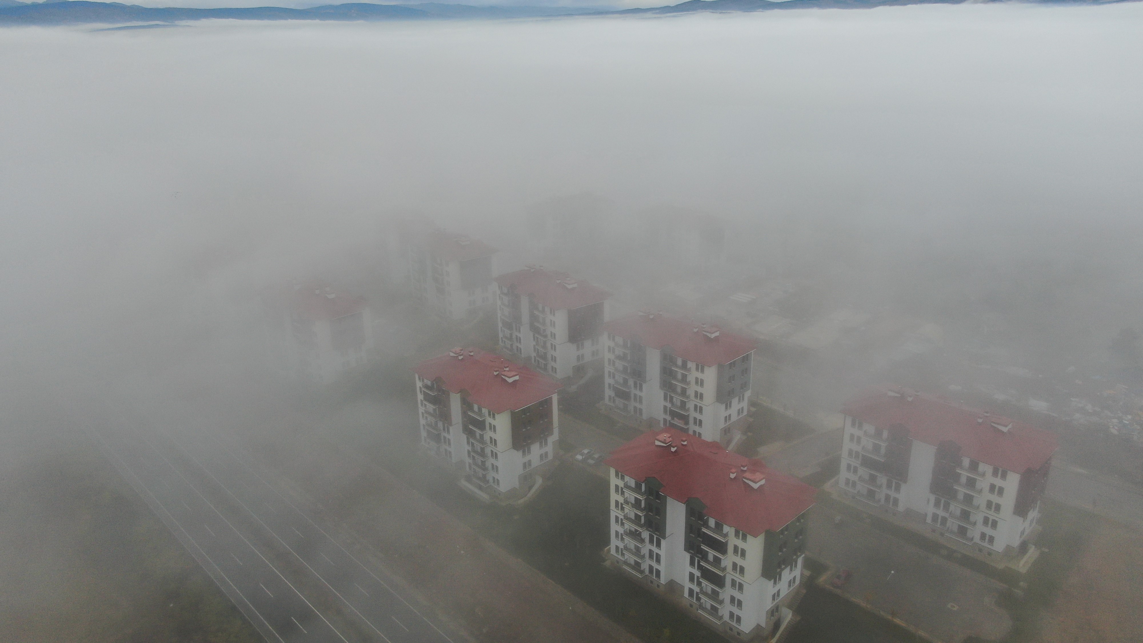 Kastamonu'da Sis Etkili Oldu, Görüş 50 Metreye Kadar Düştü 4
