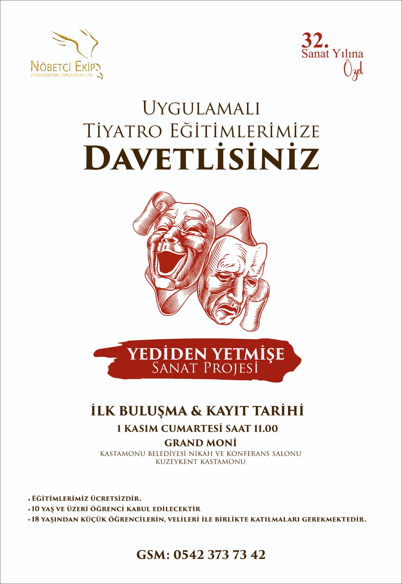 Kastamonu’da Tiyatro Rüzgarı ‘Yediden Yetmişe Sanat Projesi’ Başlıyor (2)