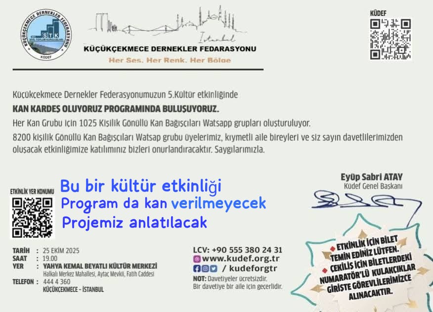 Kastamonulu Başkan Davet Etti 'Kan Kardeşliği' Projesi Tanıtılacak!