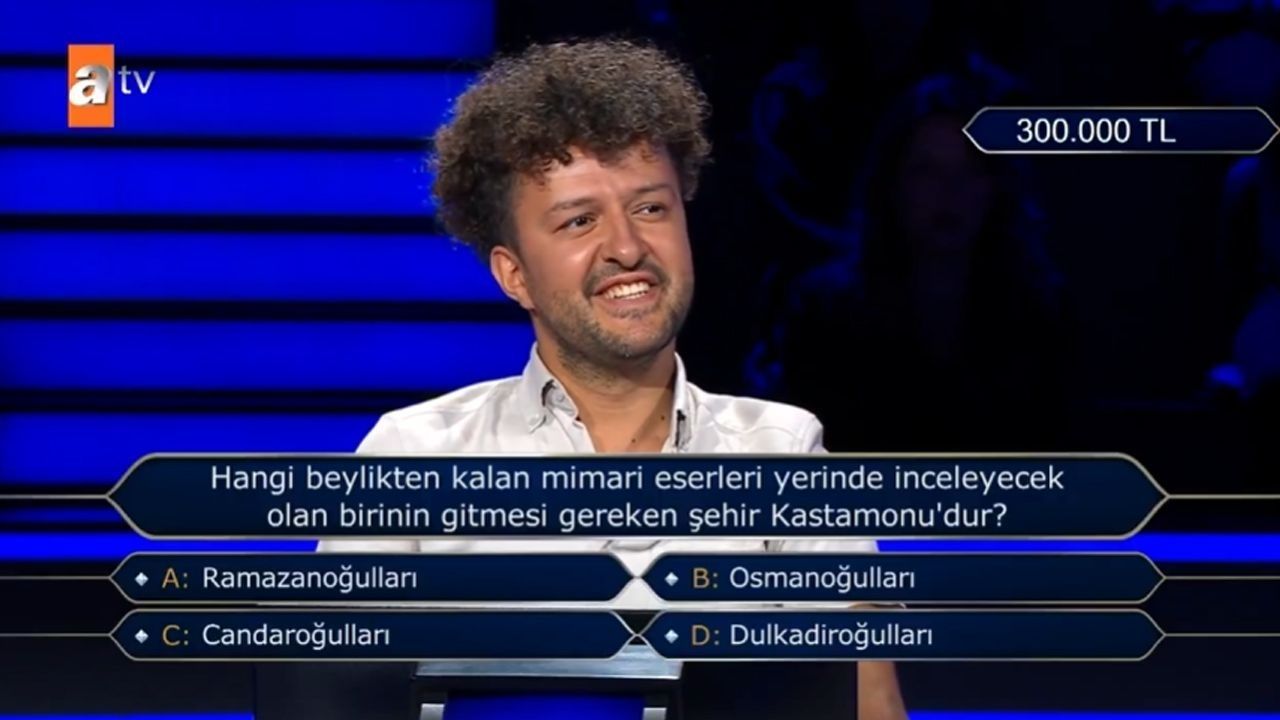 Kim Milyoner Olmak İster’de Tarihi Kastamonu Sorusu İzleyicileri Ekrana Kilitledi (1)