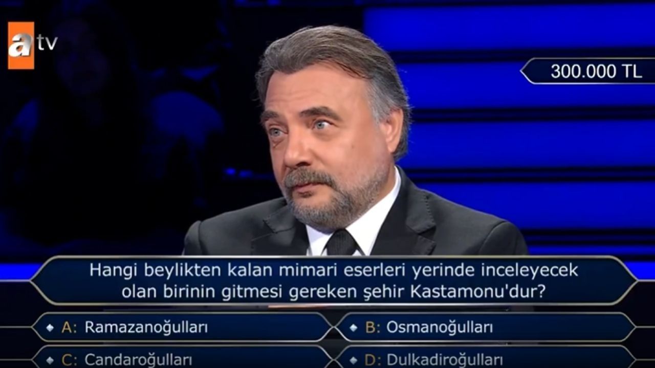 Kim Milyoner Olmak İster’de Tarihi Kastamonu Sorusu İzleyicileri Ekrana Kilitledi (2)