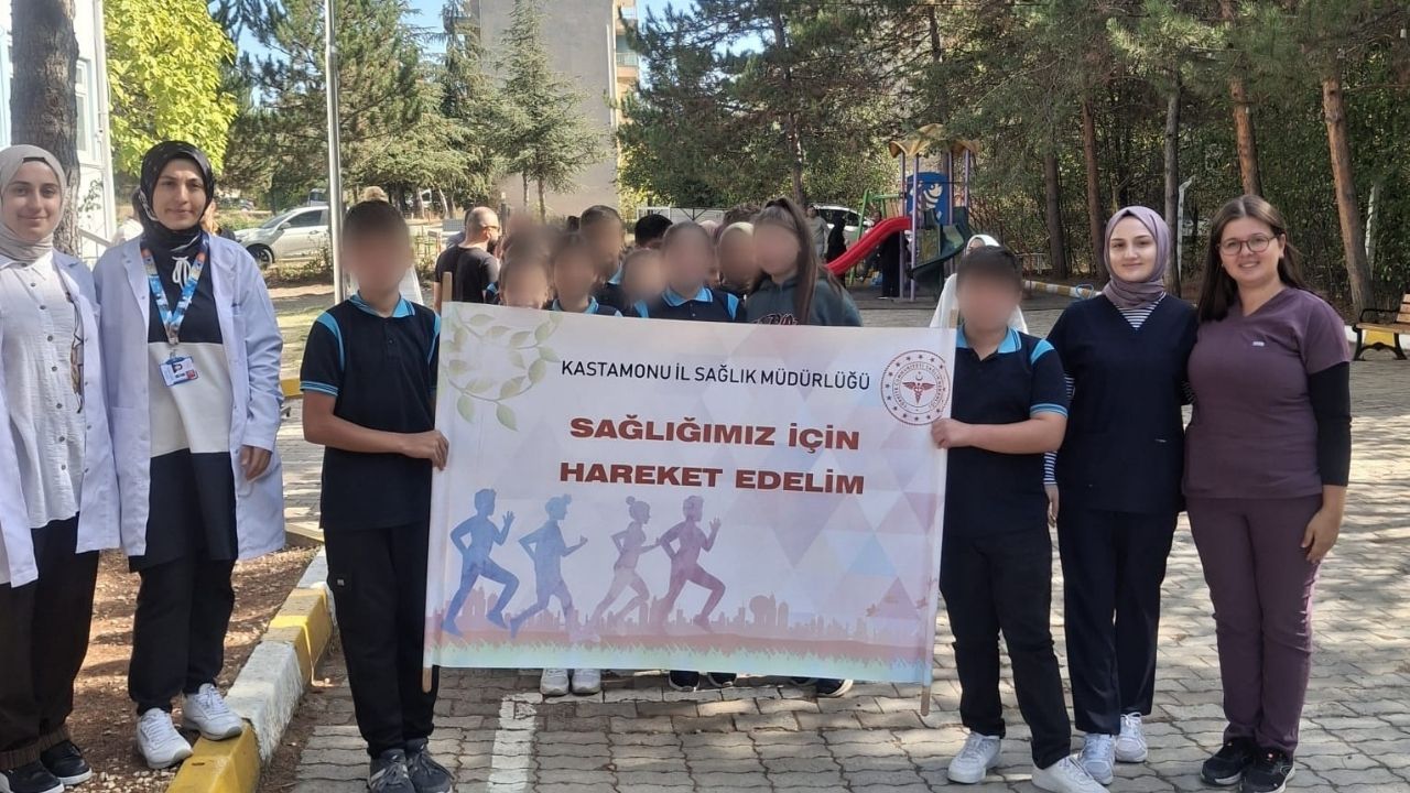Öğrenciler Sağlık İçin Yürüdü Taşköprü’de Farkındalık Etkinliği (1)