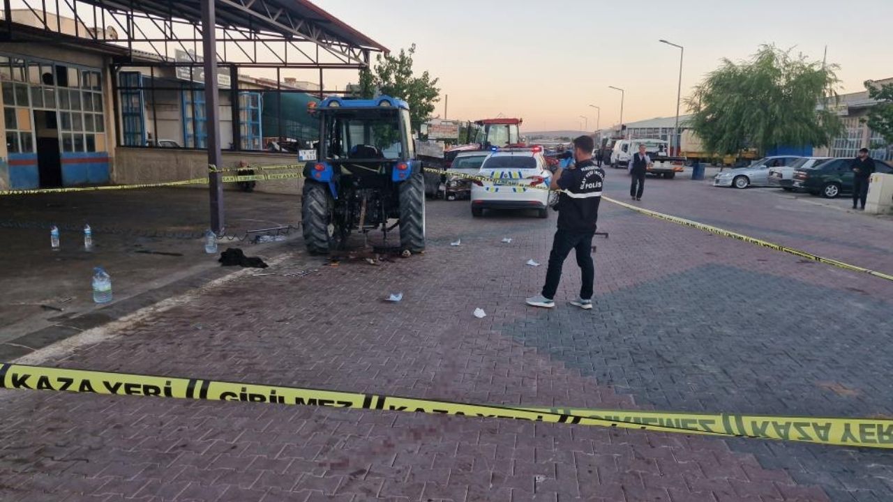 Sanayi Sitesinde Feci Anlar Traktör Tamiri Felakete Dönüştü (2)