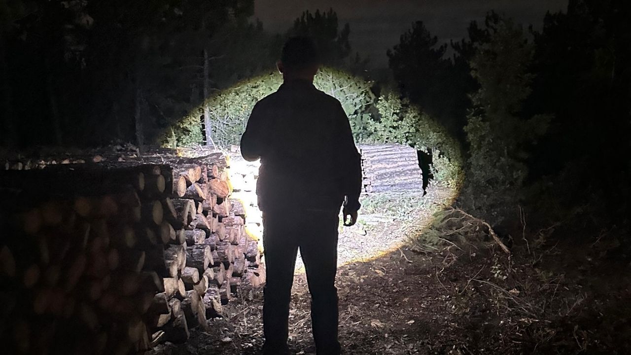 Taşköprü Ormanlarında Gece Devriyesi Yeşil Vatan İçin Nöbet Sürüyor (4)