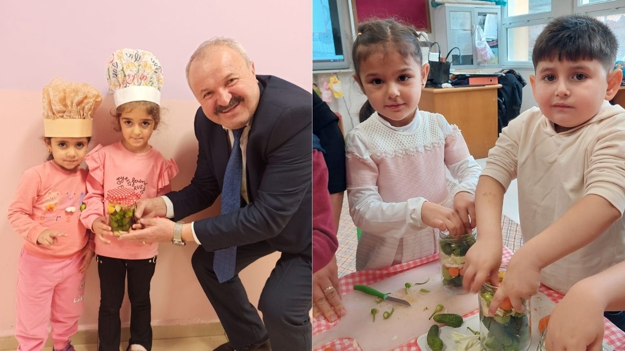 Taşköprü'de Minik Öğrenciler Kendi Turşularını Yaptı (10)