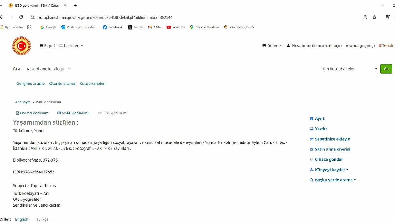 Taşköprülü Yazarın Kitabı Tbmm Kütüphanesinde (3)