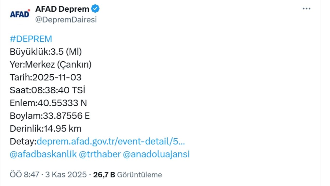 3.5 Büyüklüğündeki Deprem Paniğe Neden Oldu (2)