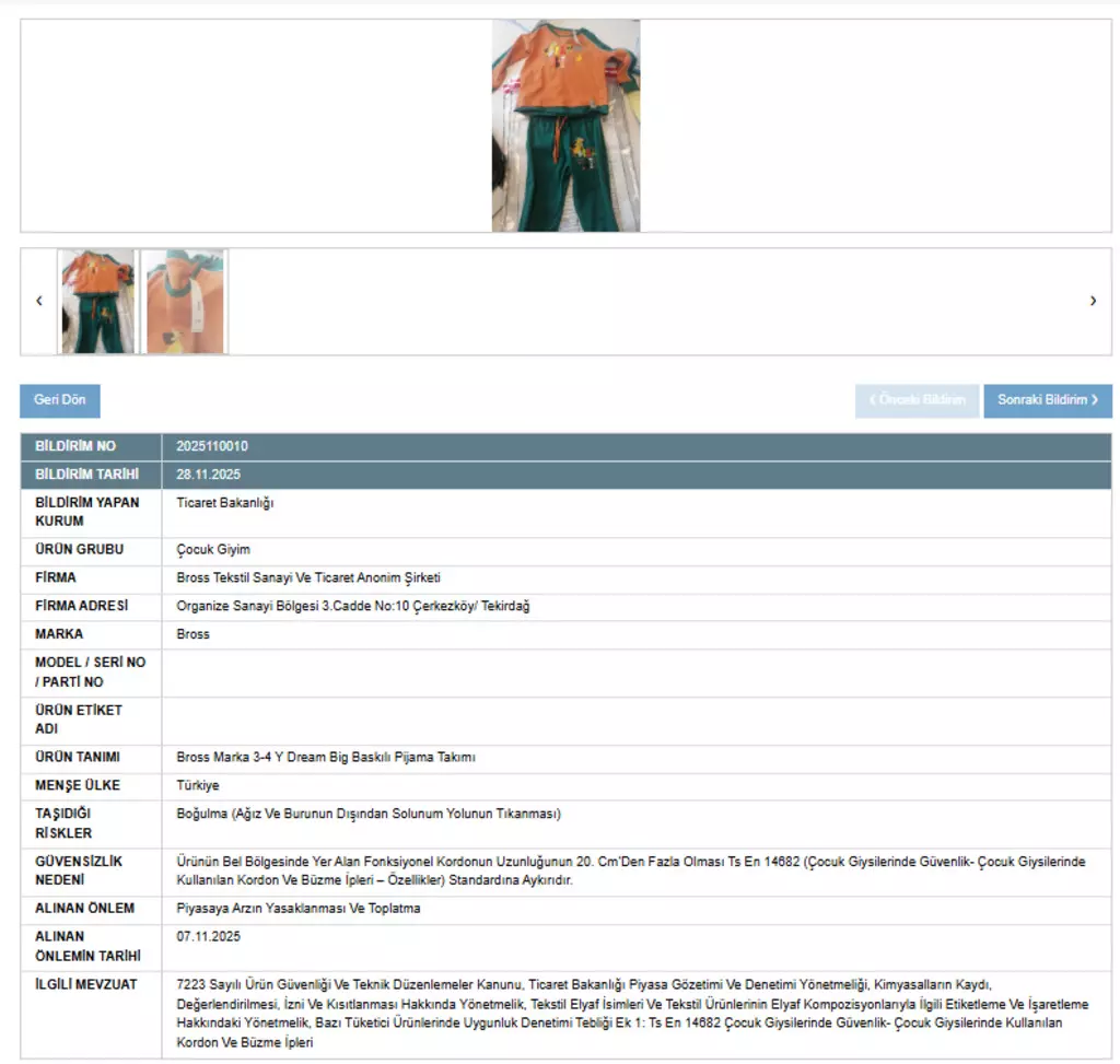 Çocuk Ürünlerinde Tehlike Alarmı İki Ürün İçin Toplatma Kararı (3)