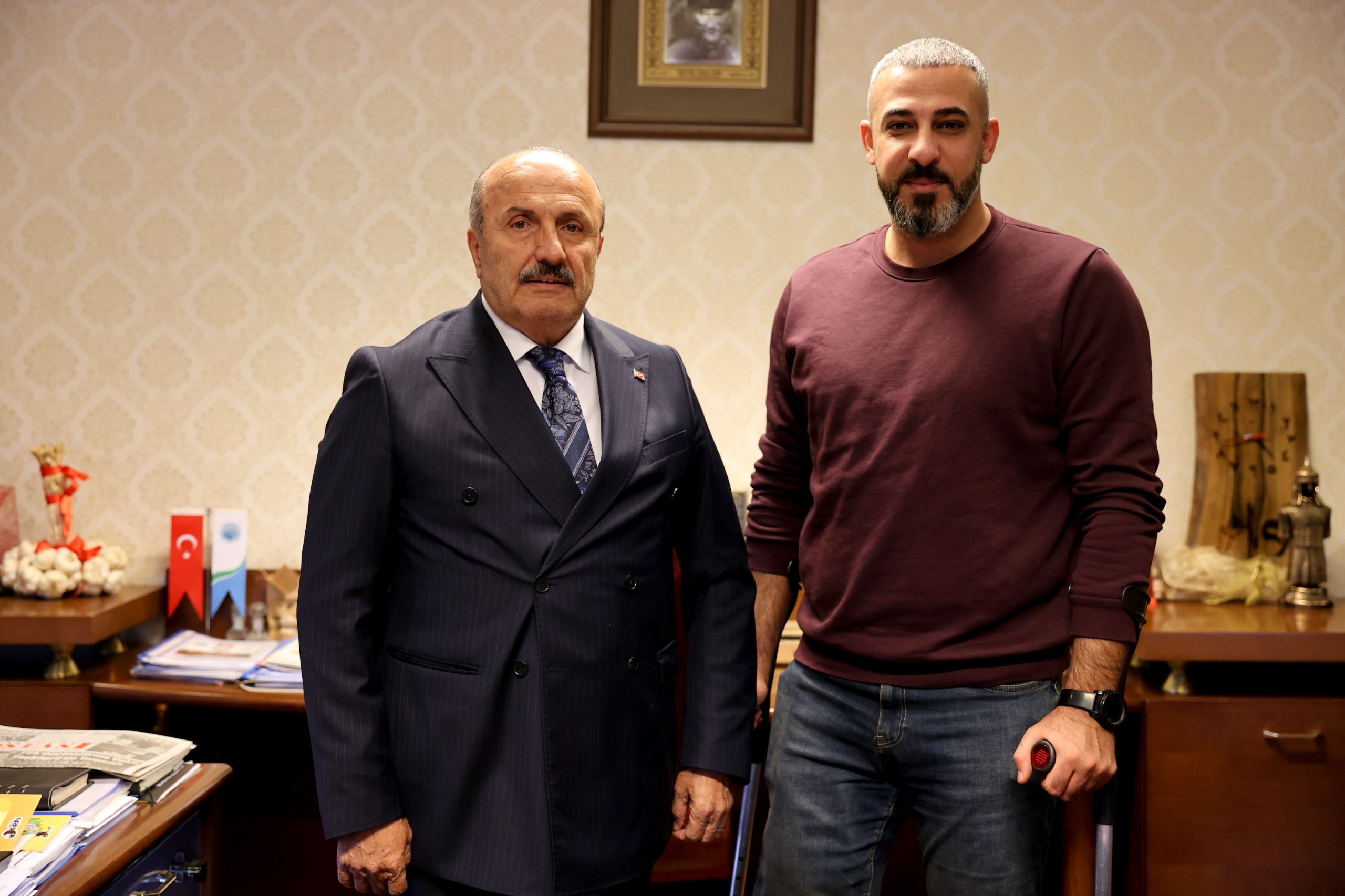 Gazze'de Bacağını Kaybeden Gazeteci Taşköprü'yü Ziyaret Etti 3