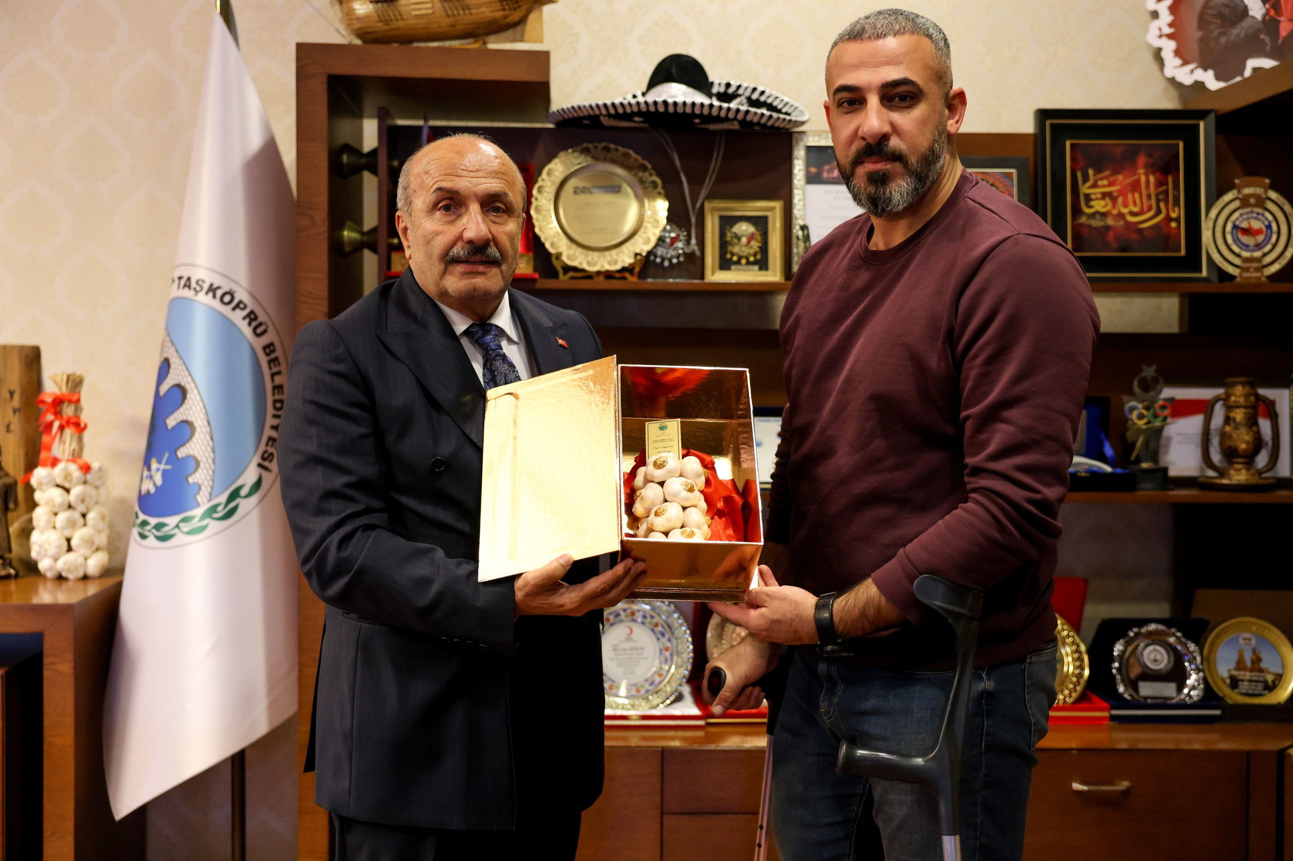 Gazze'de Bacağını Kaybeden Gazeteci Taşköprü'yü Ziyaret Etti 4