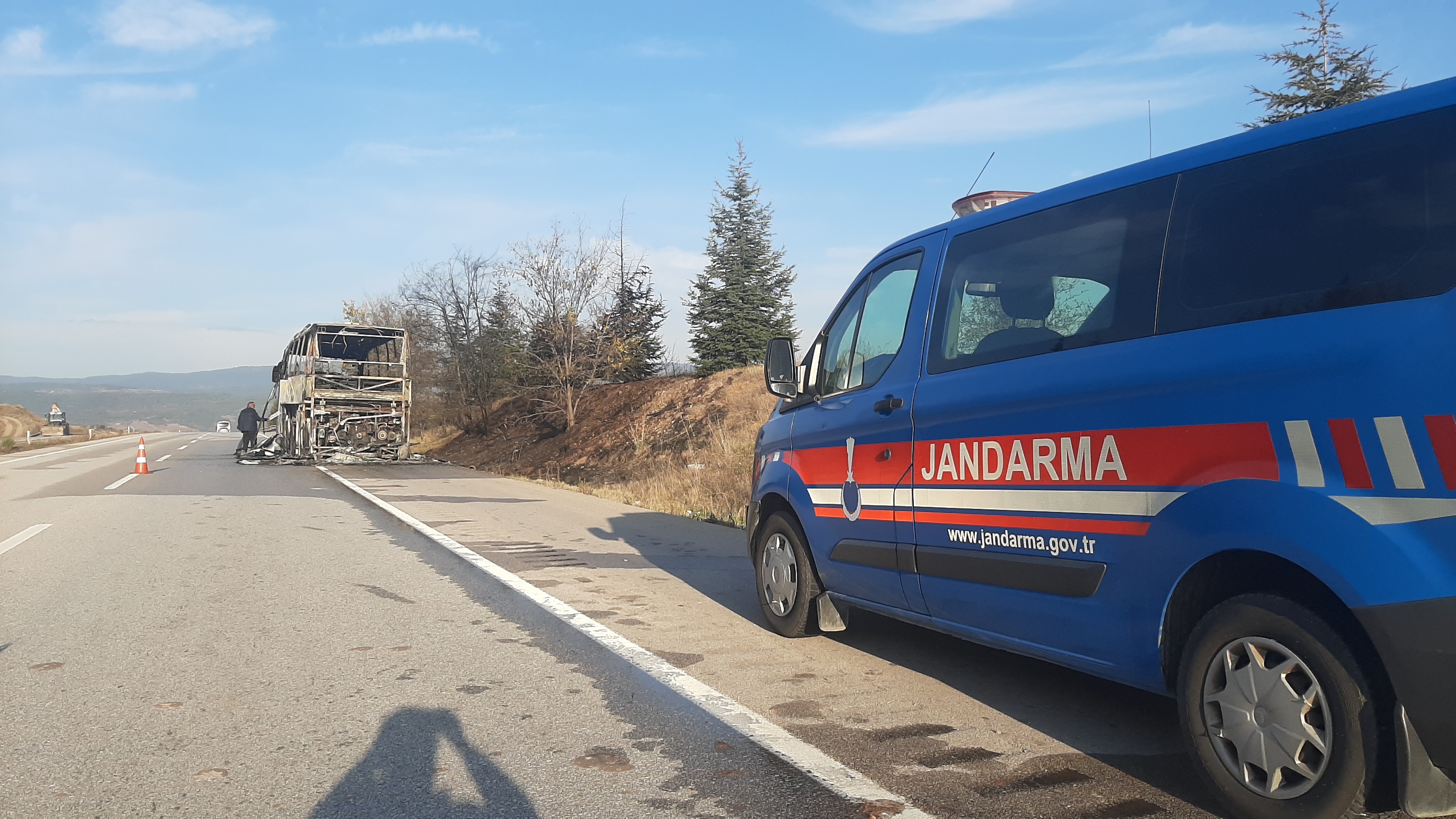 İstanbul'dan Kastamonu'ya Giden Yolcu Otobüsü Alev Alev Yandı! 22